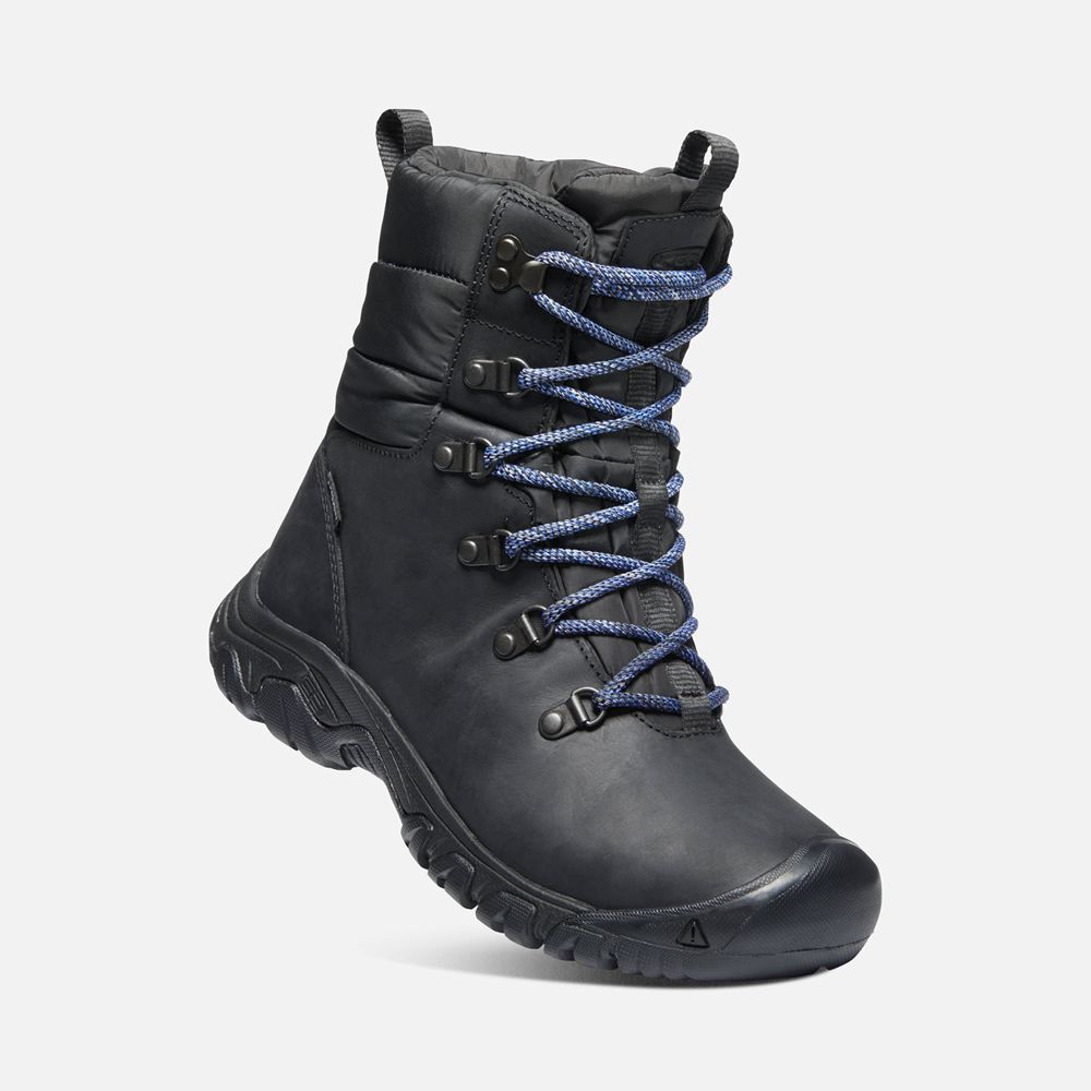 Botas de Seguridad Keen Mexico Negros - Mujer Greta Waterproof - PX9861735